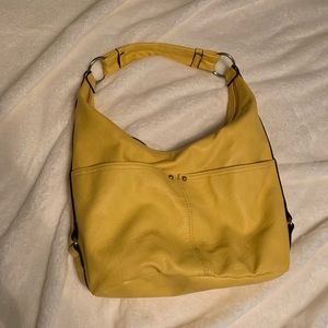 Yellow hobo purse